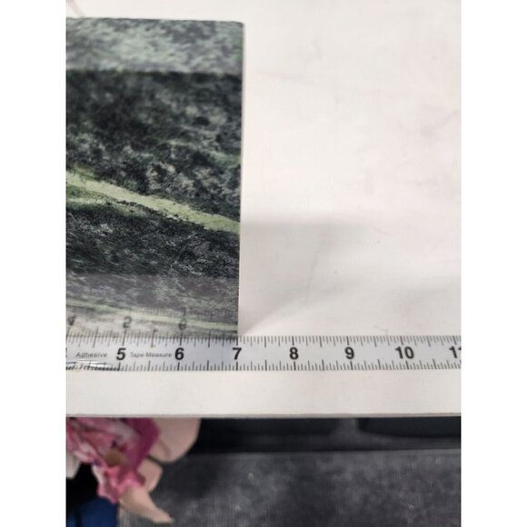 Vintage Green Marbled Granite Golf Club Bookends Mid Century Modern - Picture 10 of 11